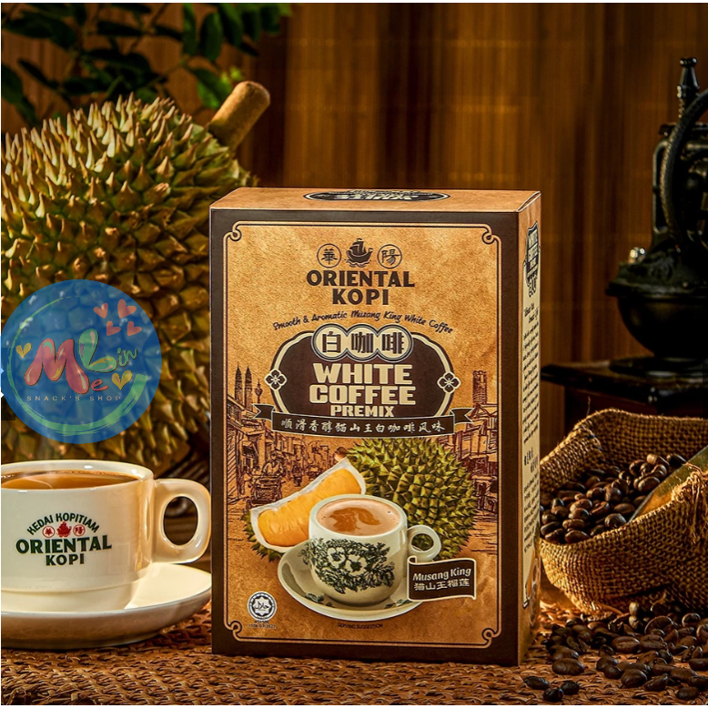 Jual NEW kopi rasa musang king white kopi coffee rasa durian (38g x 10 ...