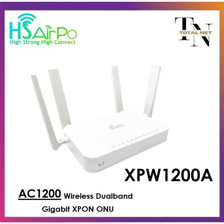 Jual HSAirpo XPON ONU XPW1200A Router Fiber Optik Dual Band Gigabit ...