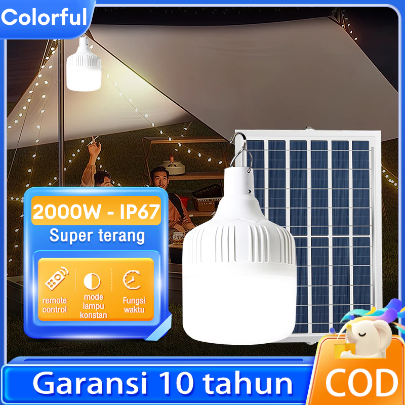 Jual Garansi 10 tahun Lampu Bohlam Lampu Emergency Solar Panel Welite ...
