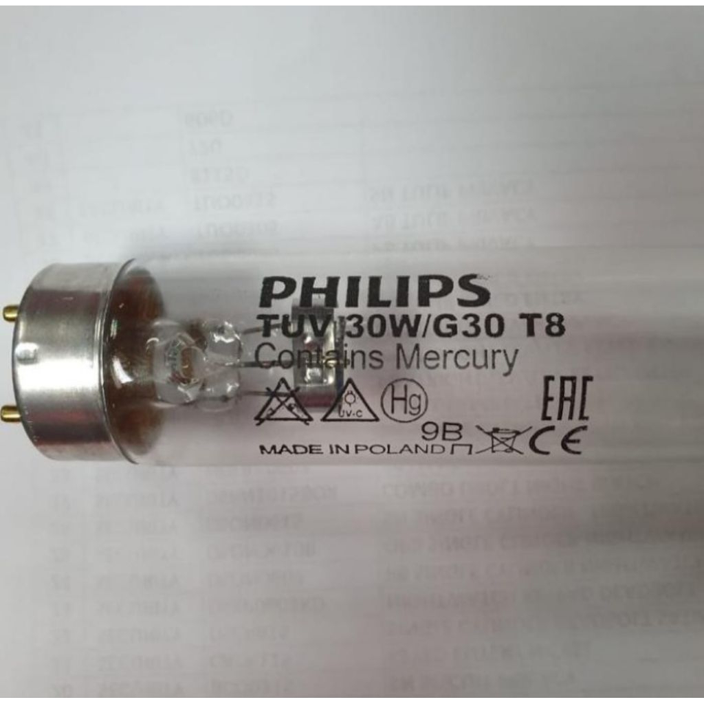 Jual PHILIPS Lampu TL T8 UV TUV UVC Kuman Bakteri Germicidal Lamp 30W