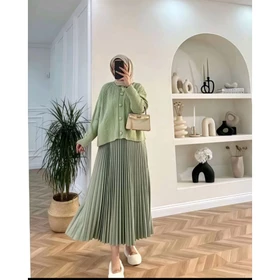 Rok Plisket Hyget Premium Mayung Dan Tebal