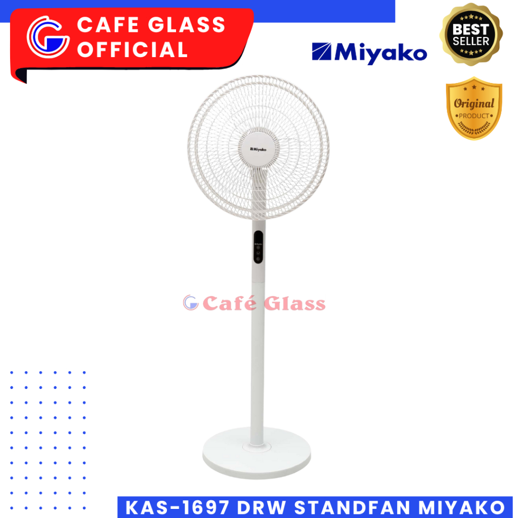 Miyako Stand Fan Kas-1697 Drw I Kipas Angin Berdiri 16 Inch I Stand Fan Miyako Original