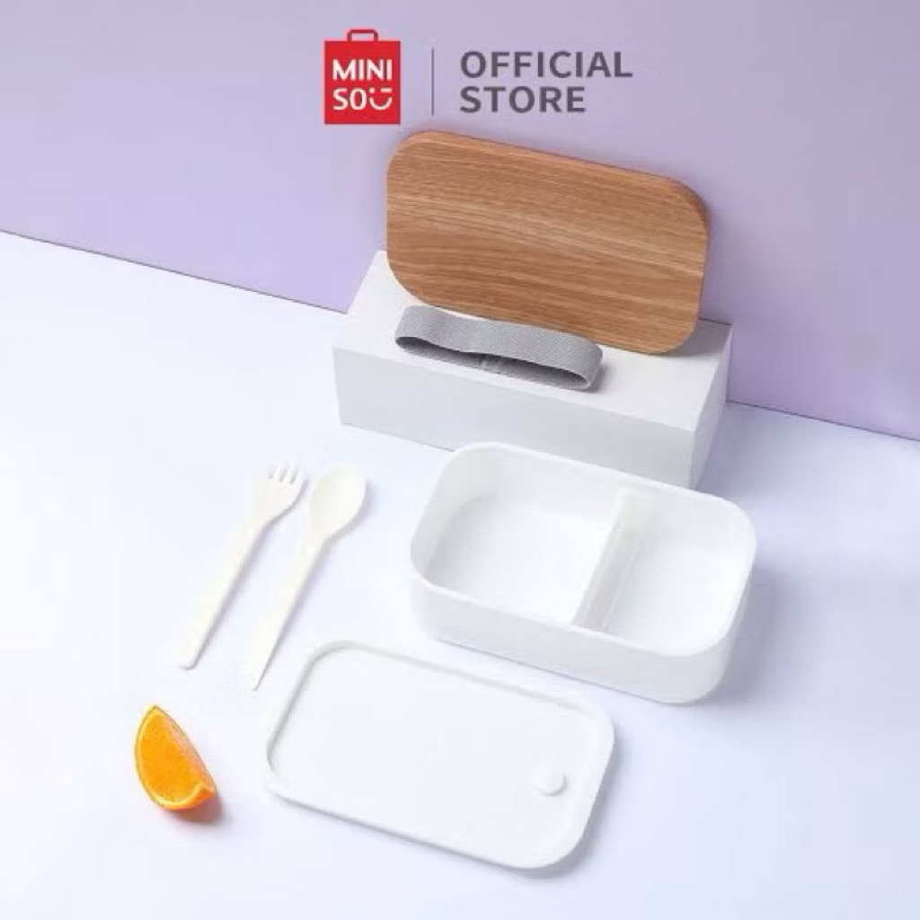 Jual MINISO Lunch box 900ml bento Box Food Storage Stainless / Miniso ...