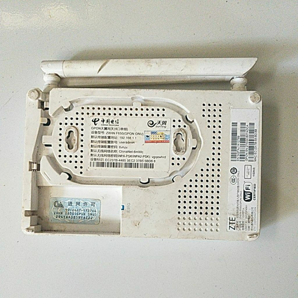 Jual Modem Optik atau router atau ONT (Optical Network Terminal ...