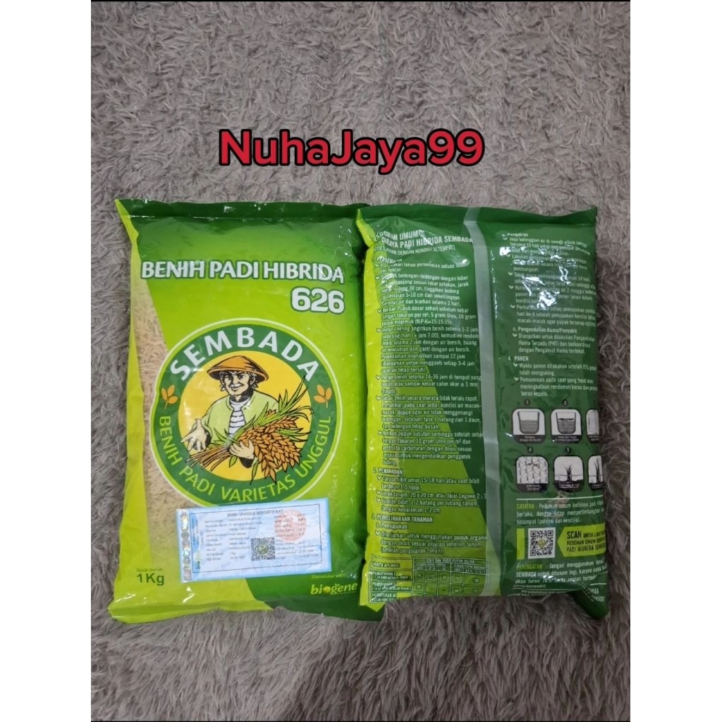 Jual Benih padi hibrida Sembada 626 Original 100% Exp 21-01-2026 ...