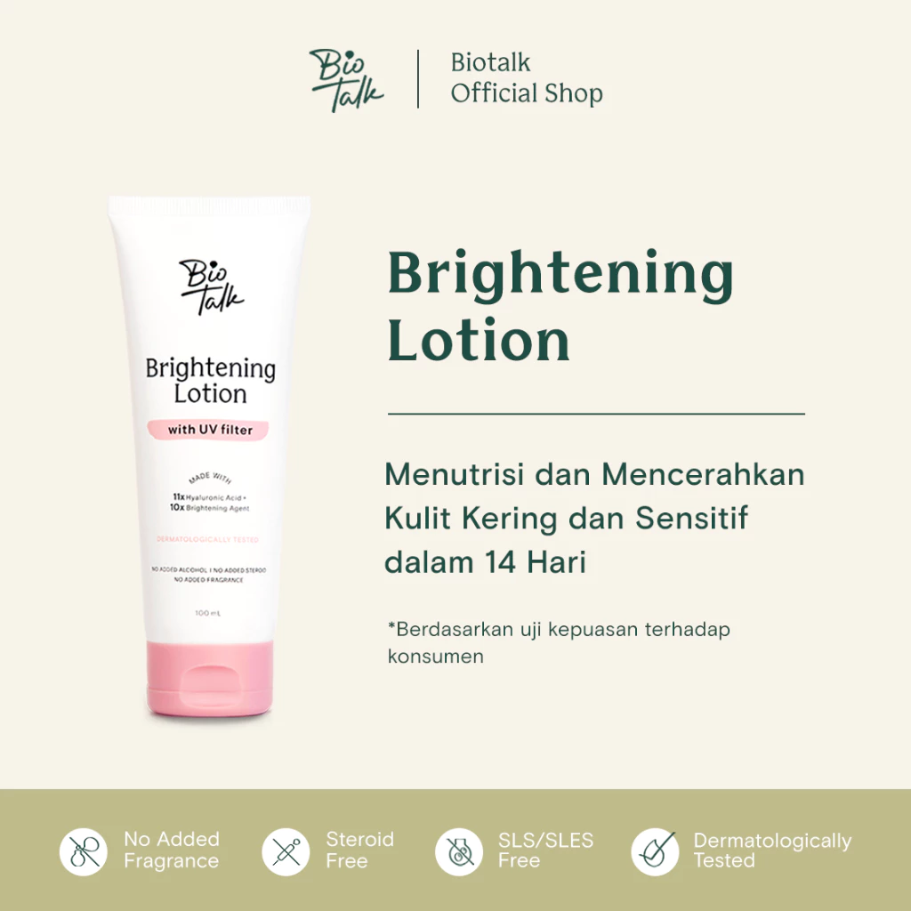 Pratinjau Biotalk Brightening Lotion with UV Filter 100ml