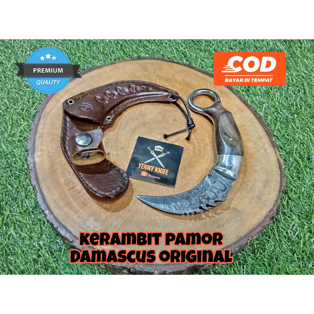 Jual Kerambit Pamor Asli / Karambit Damascus / Kerambit Original / Hoby ...