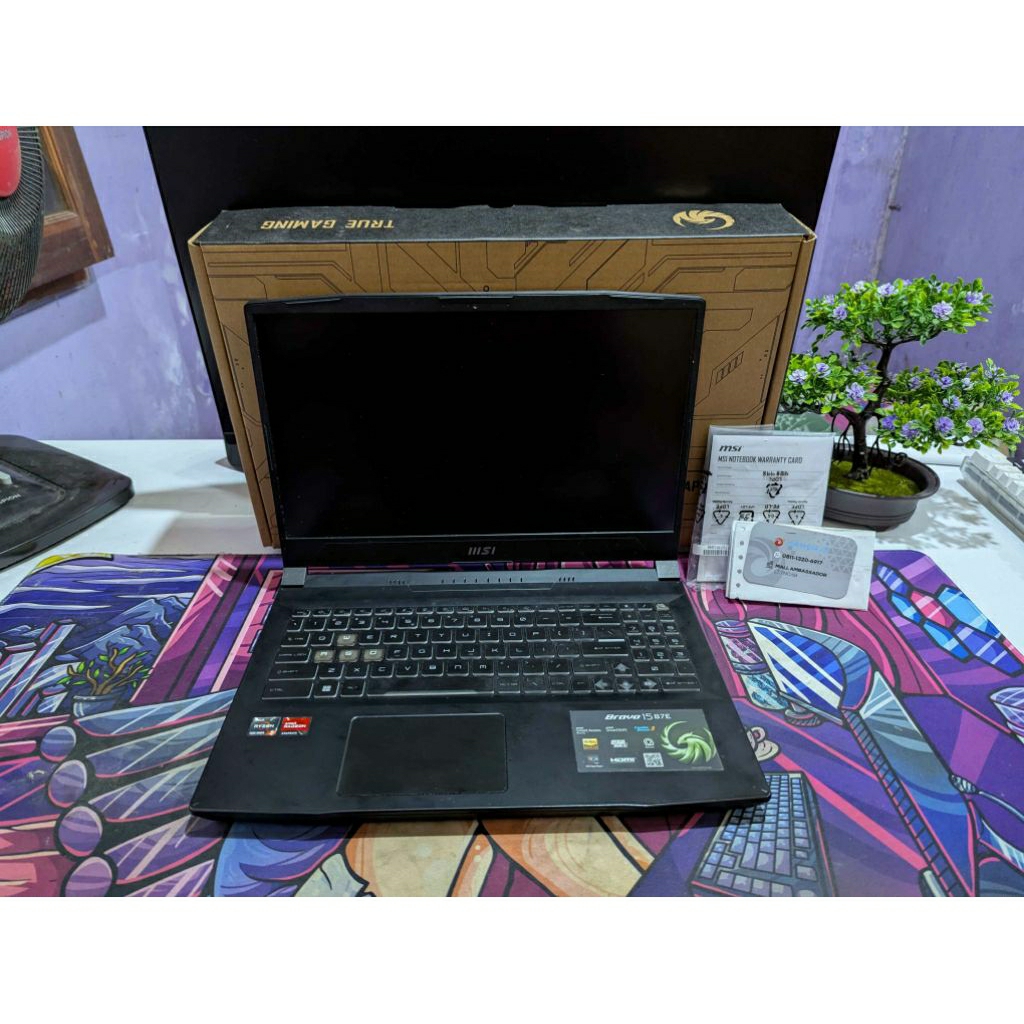 Jual Laptop Gaming MSI Bravo 15 B7ED AMD Ryzen 5 7535HS Ram 16GB Radeon ...