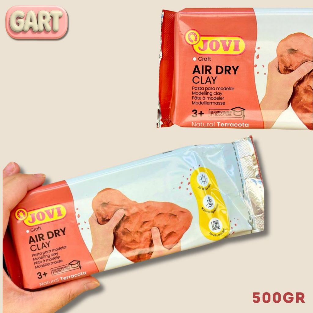 Jual 500gr AIR DRY CLAY TERRACOTTA ( JOVI ) - Modelling Clay - Tanah ...