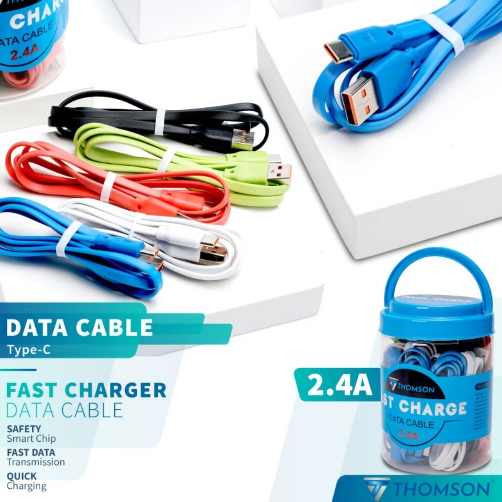 Jual Kabel Data Original 100% Fast Charging THOMSON T 1000 2.4A ( 1 ...