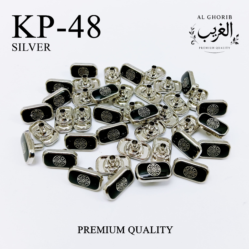 (khusus 20 set)Kancing Jepret zinc Alloy IMPORT |Kancing Baju Elegant  (Koko,Jubah,Kemeja Dll)| Kancing baju mewah