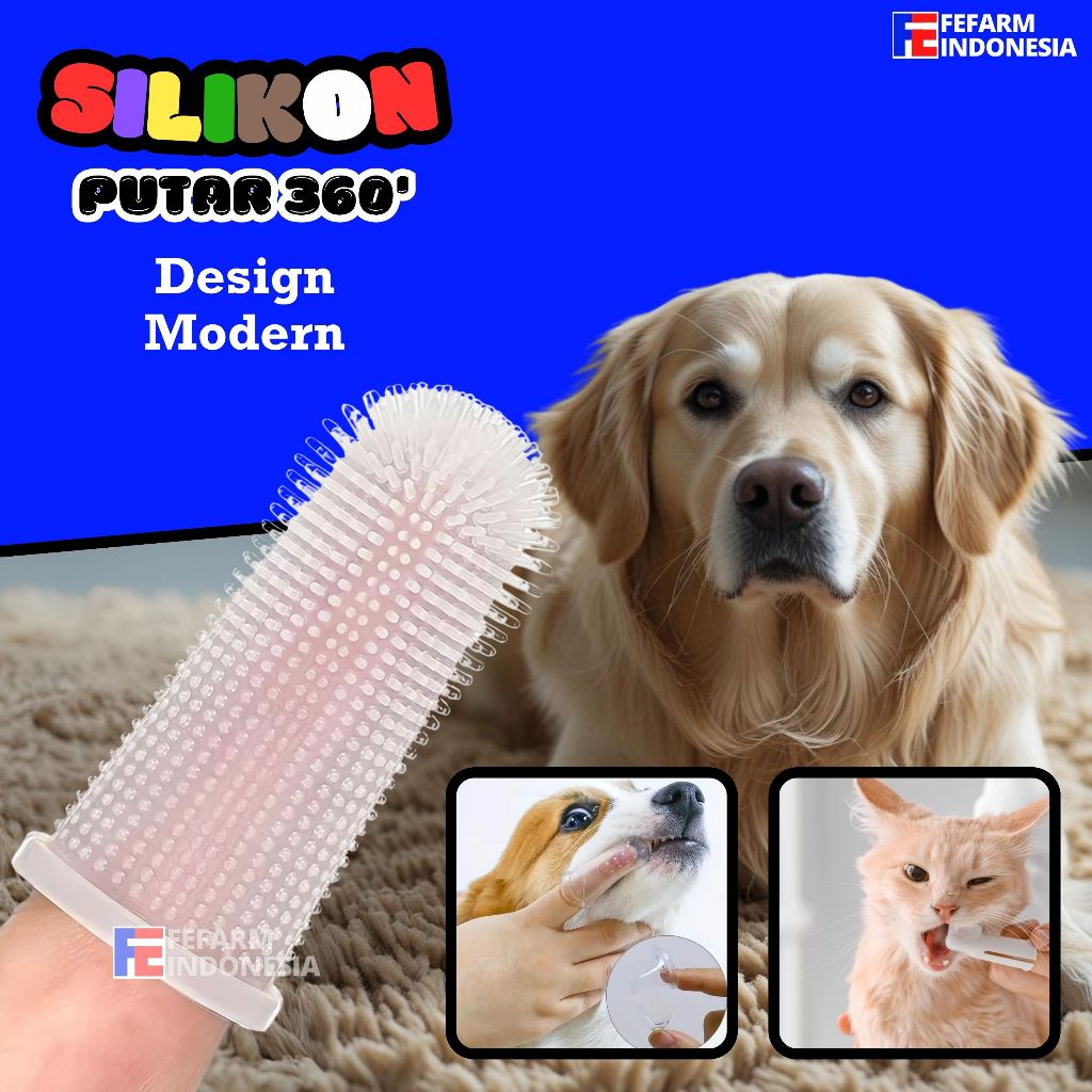 Jual Sikat Gigi Jari Anjing Kucing Hewan Silikon Pet Finger Toothbrush