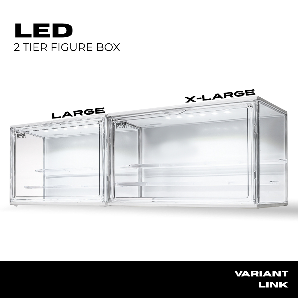 Jual BOXSTORAGE「LED」2-Tier Light Up Figure Display Box Acrylic ...