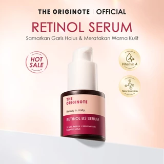 The Originote Retinol Serum - Serum Anti Aging Meratakan Warna Kulit Menyamarkan Menghaluskan Tekstur Kulit Anti Aging Menyamarkan Garis Halus Merawat Kulit Berjerawatdengan Vitamin A Niacinamide
