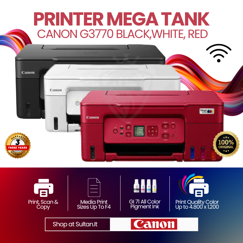 Jual Printer Canon Pixma G3770 / G3730 All In One Print Scan Copy Wifi ...