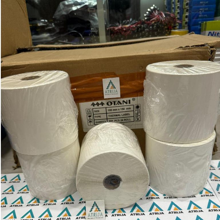 Jual Label Sticker Thermal OTANI 100x150 isi 500 pcs Sticker Resi JNE ...