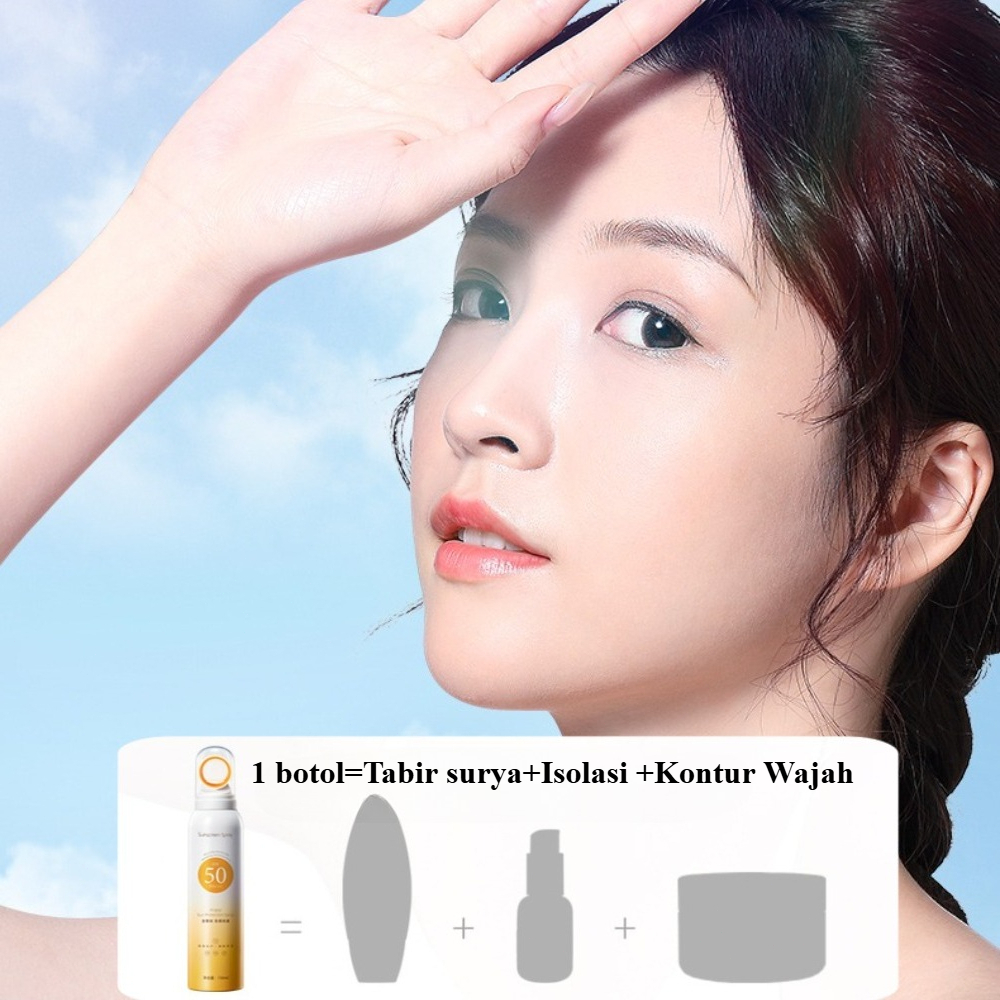 Jual Sunblock badan body sunscreen spray semprot spf 50 pa +++ 150ml ...