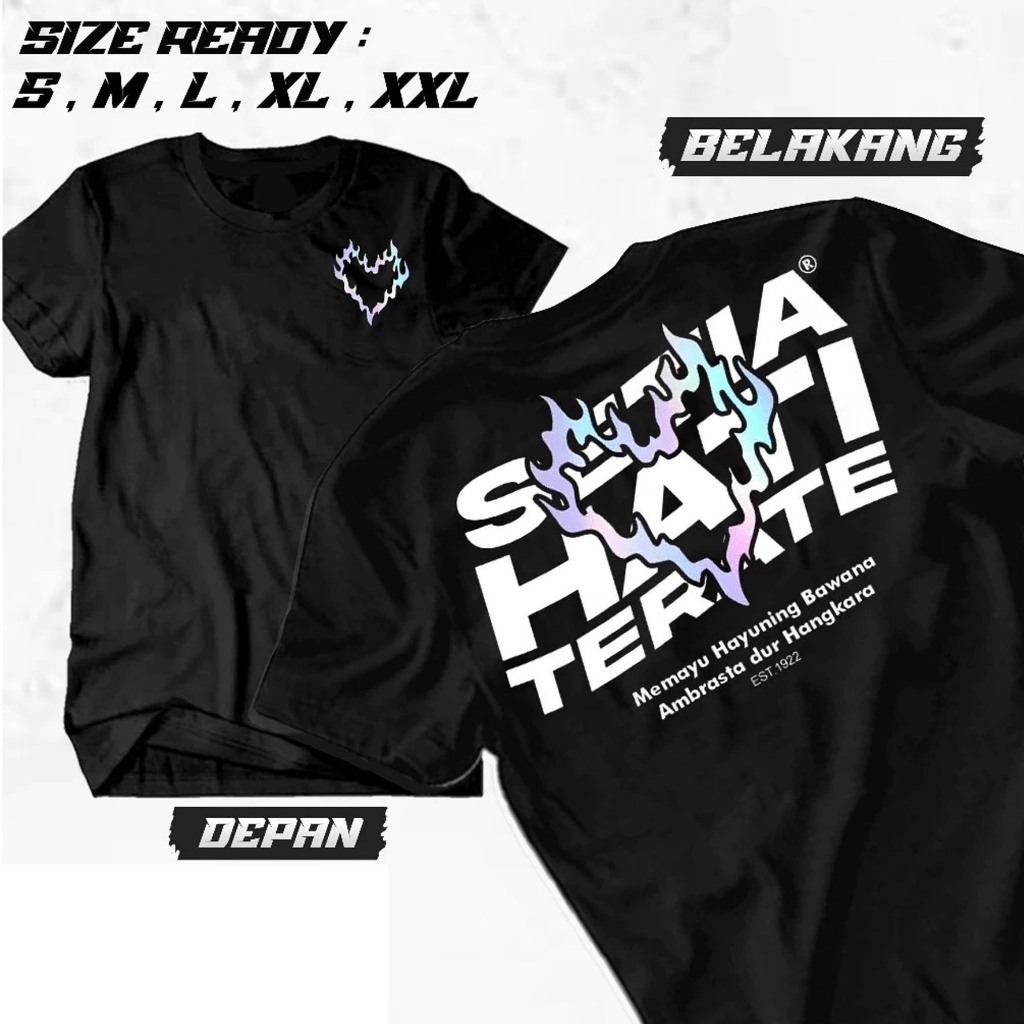 Jual Kaos Terate Baju Kaos Psht Hati Bersinar Reflektif Menyala Cotton ...