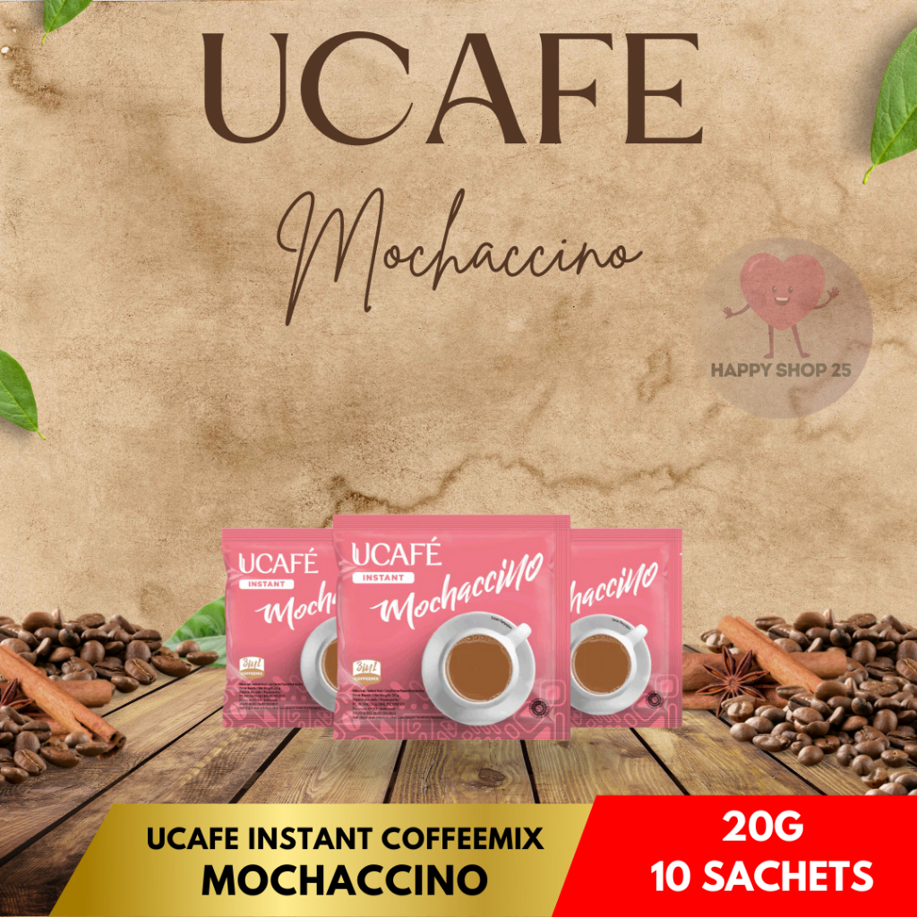 Jual UCAFE Instant Coffee Mochaccino R10 (10 sachets x 20g) | Kopi ...