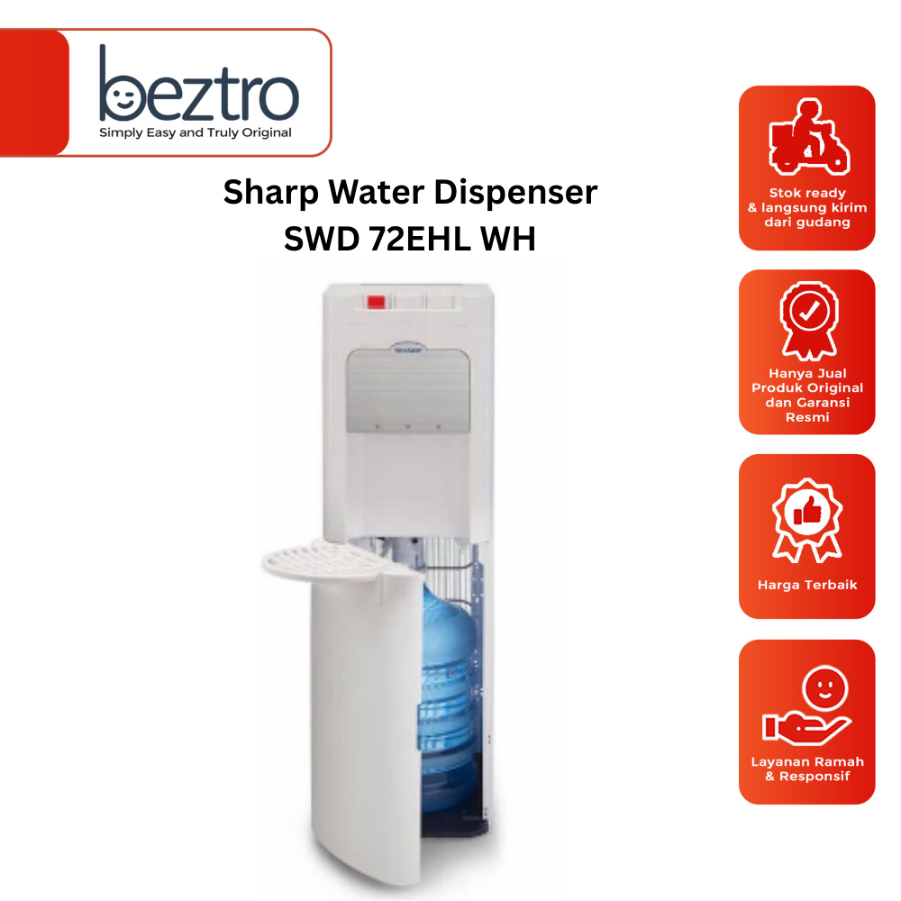 Jual Sharp Water Dispenser SWD-72EHL-WH – Dispenser Air Galon Bawah ...