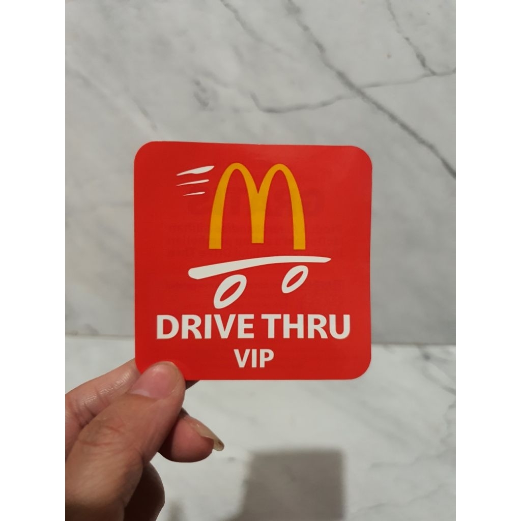 Jual Stiker Drive Thru MCD | Shopee Indonesia