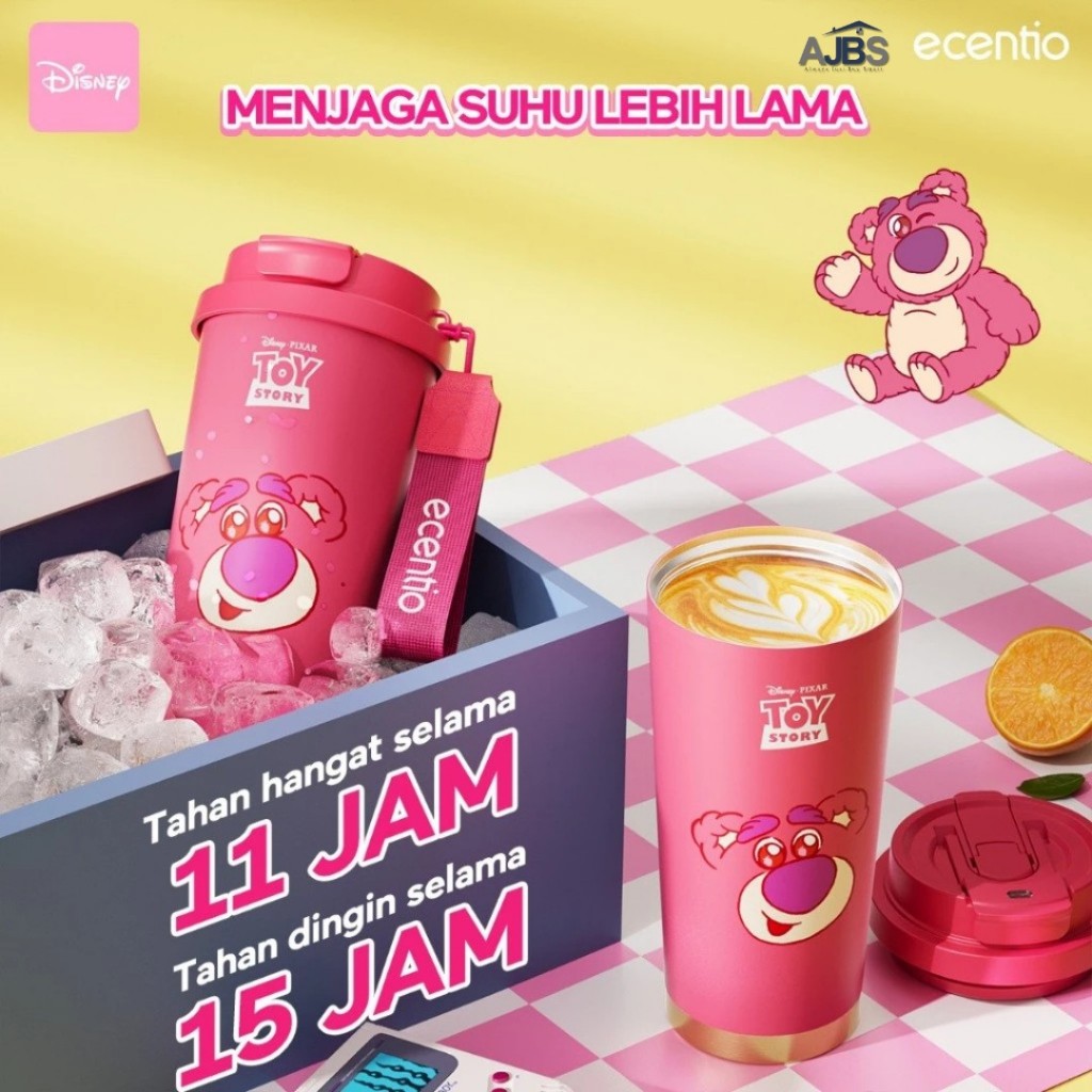 Jual [READY] Ecentio x Toy Story Lotso Tumbler 530ml – Tumblr Aesthetic ...