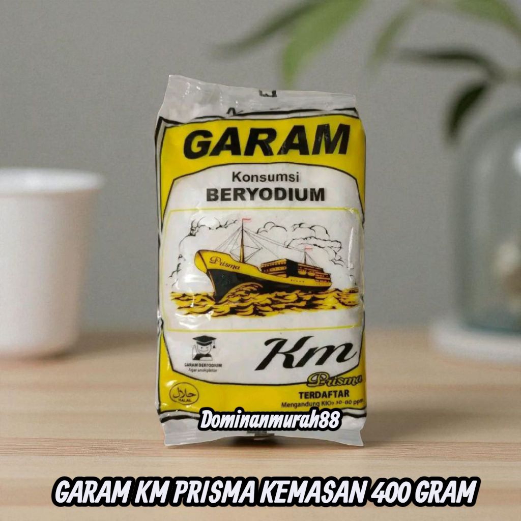Jual GARAM DAPUR CAP KM PRISMA KEMASAN 400 GRAM / GARAM BERYODIUM ...