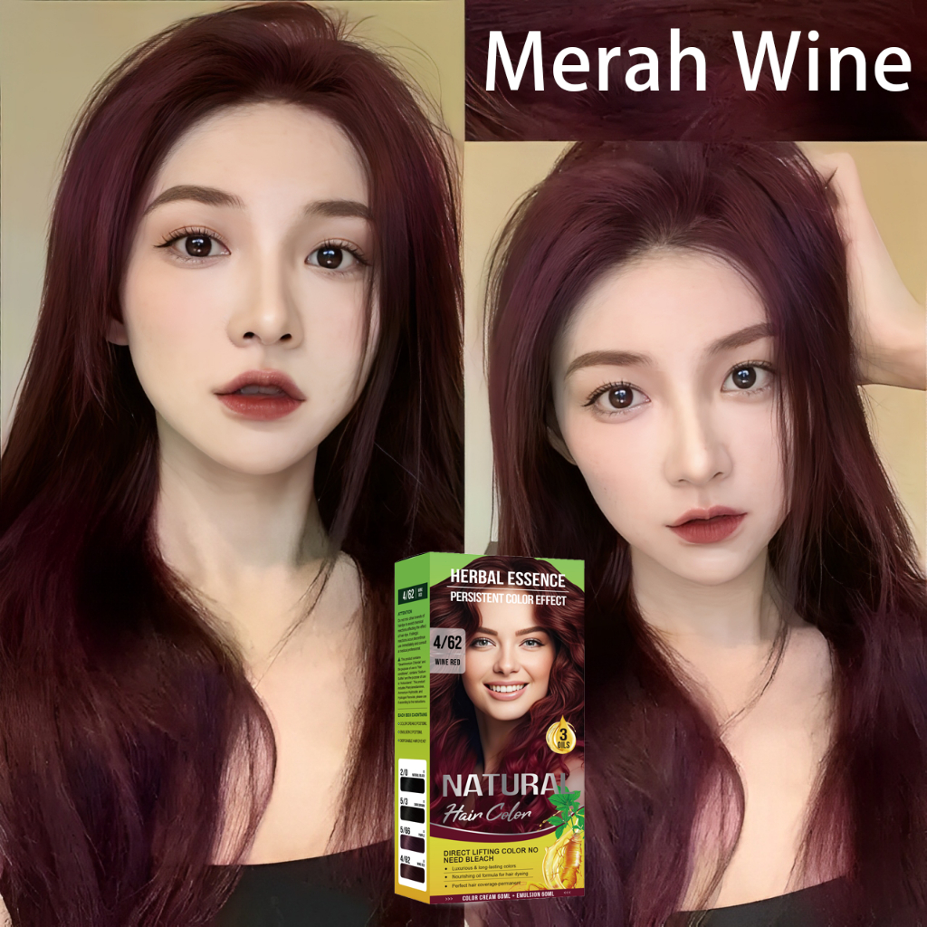 Jual Cat Rambut Merah Wine Velvet -Tekstur Krim Tebal,TidakMenetes ...