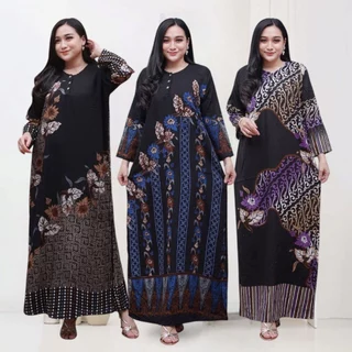 Prass Official - Daster Longdres Lengan Panjang Bahan Rayon Adem Tebal LD 108cm Busui Bumil Friendly