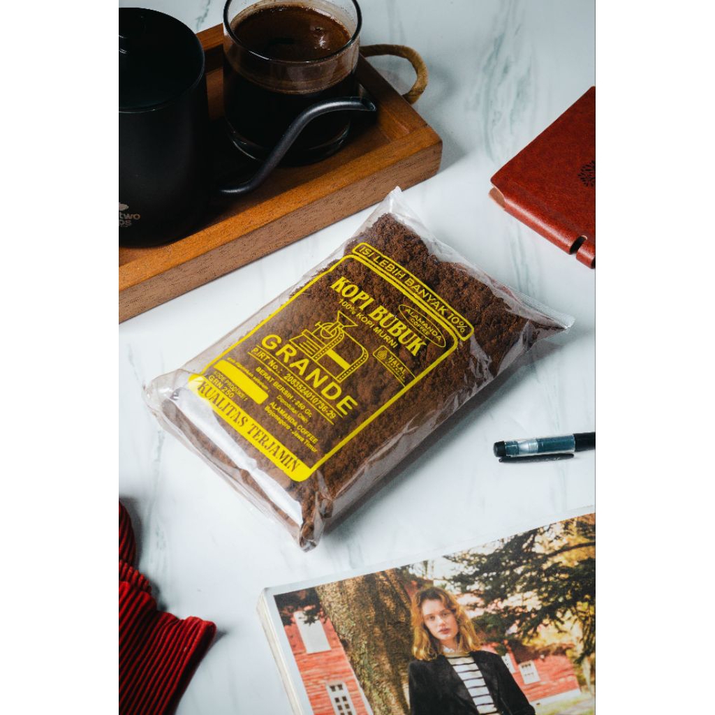 Jual Kopi Bubuk GRANDE 500 gr | Kopi Murni | Kopi Hitam | Kopi Tubruk