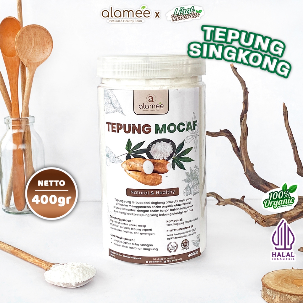 Jual ALAMEE Tepung Mocaf Singkong Gluten Free Powder Pengganti Terigu ...