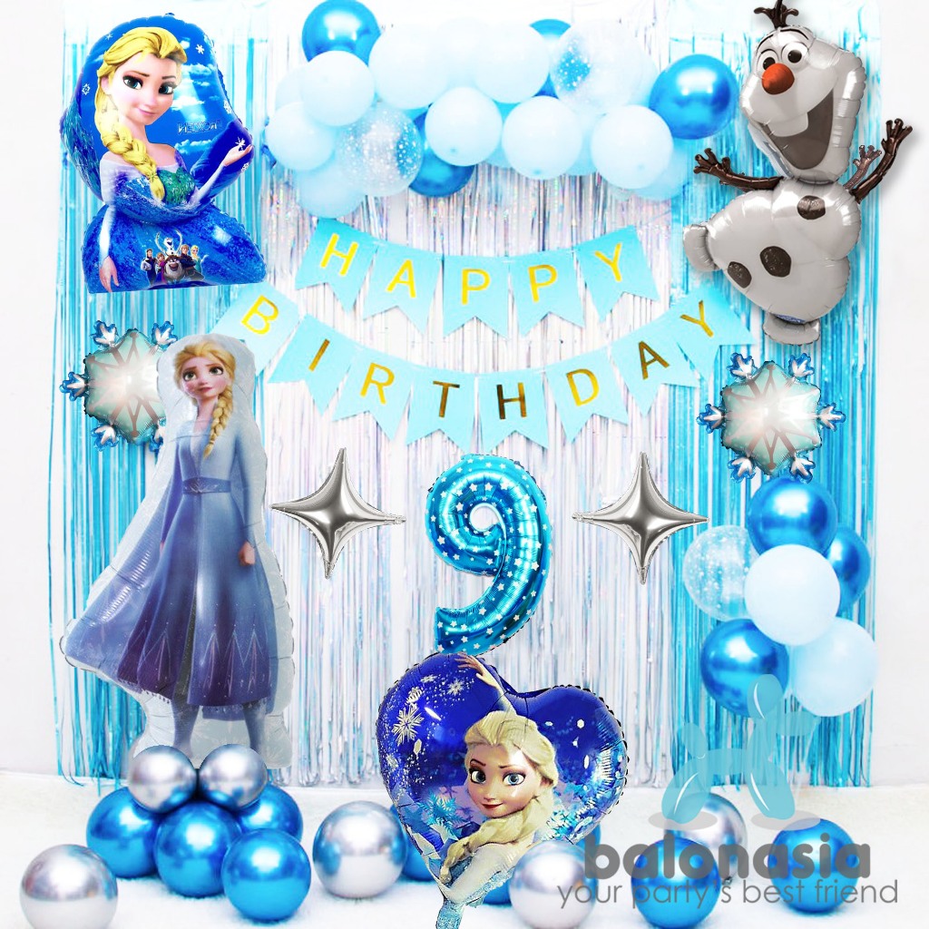 Balonasia Dekorasi Ulang Tahun Set Frozen
