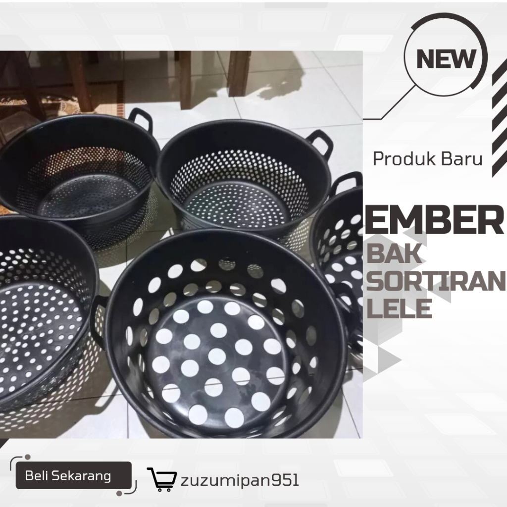 Jual Set Sortiran Lele 15 Ukuran – Ember / Bak / Baskom Sortir Ikan ...