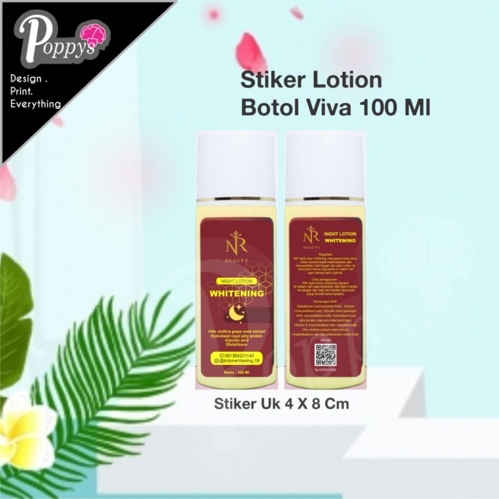 Jual Stiker label Handbody botol 100ml | Shopee Indonesia