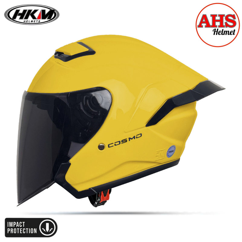 Jual HKM Cosmo Helm Half Face Visor Smoke Dewasa SNI Motorcycle ...
