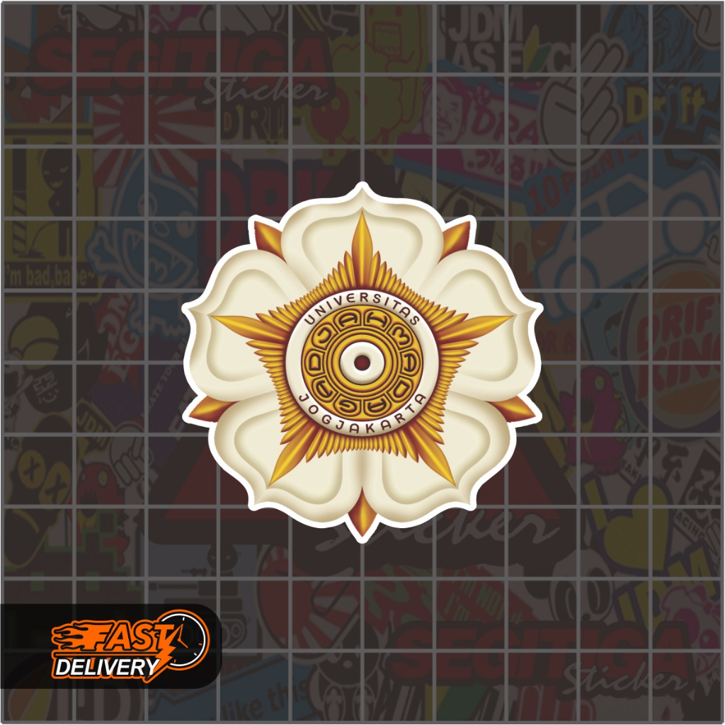 Jual Sticker Universitas UGM Gadjah Mada Ukuran 5 x 5 Cm | Shopee Indonesia