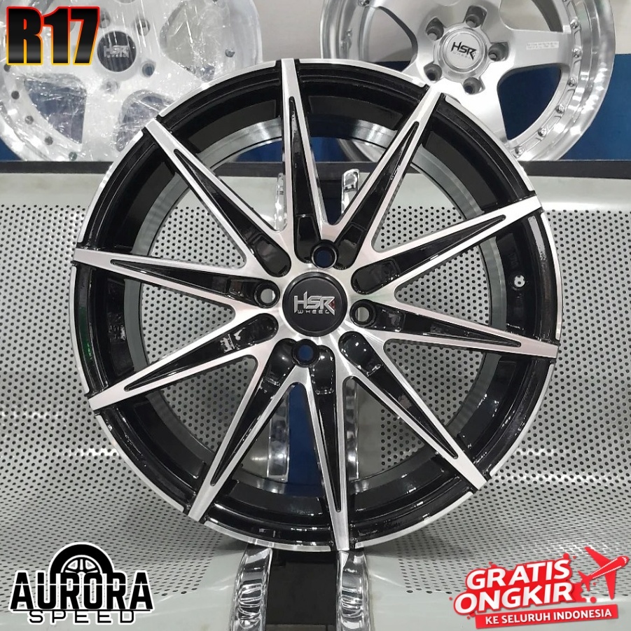 Jual Velg HSR KCCX-2 R17 PCD 4X100 Black Polish Pelek ring 17 mobil ...