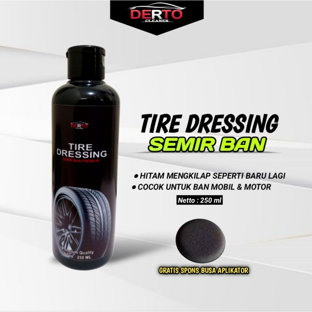Jual Derto Tire Dressing - Semir Ban Premium Hitam Kilap Seperti Baru ...