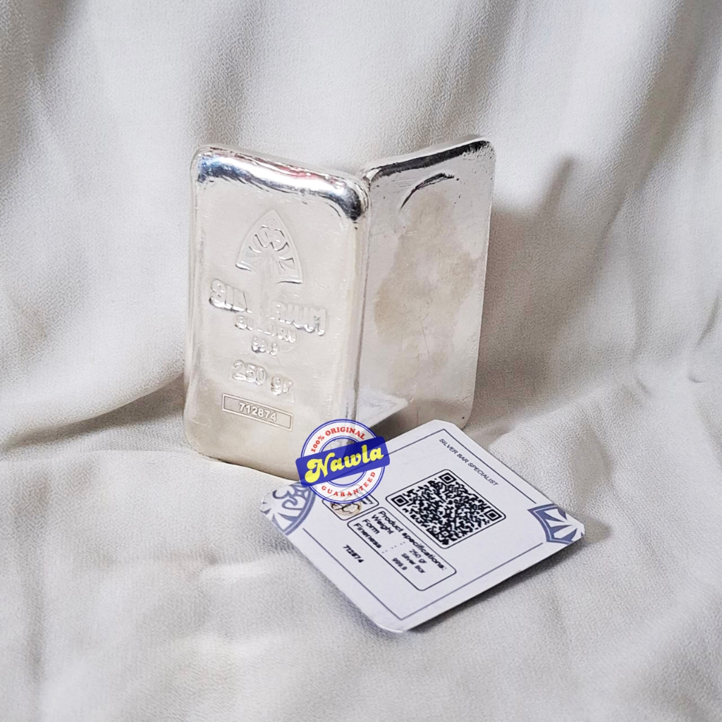 Jual Silverium 250 gr Bullion 9999 Logam Mulia Perak Produk Minigold ...