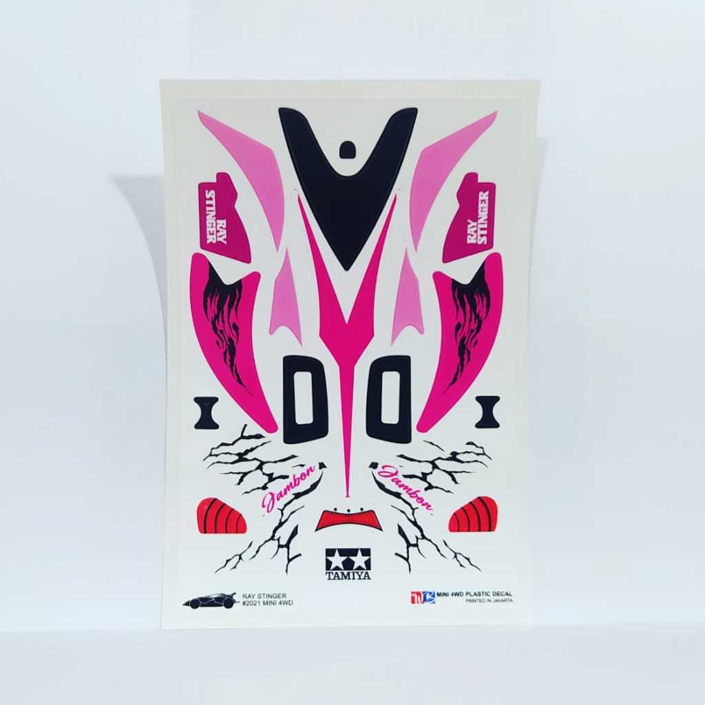 Jual Stiker Ray Stinger - Body Putih Kombinasi Pink - Vinnyl Lam. Doft ...