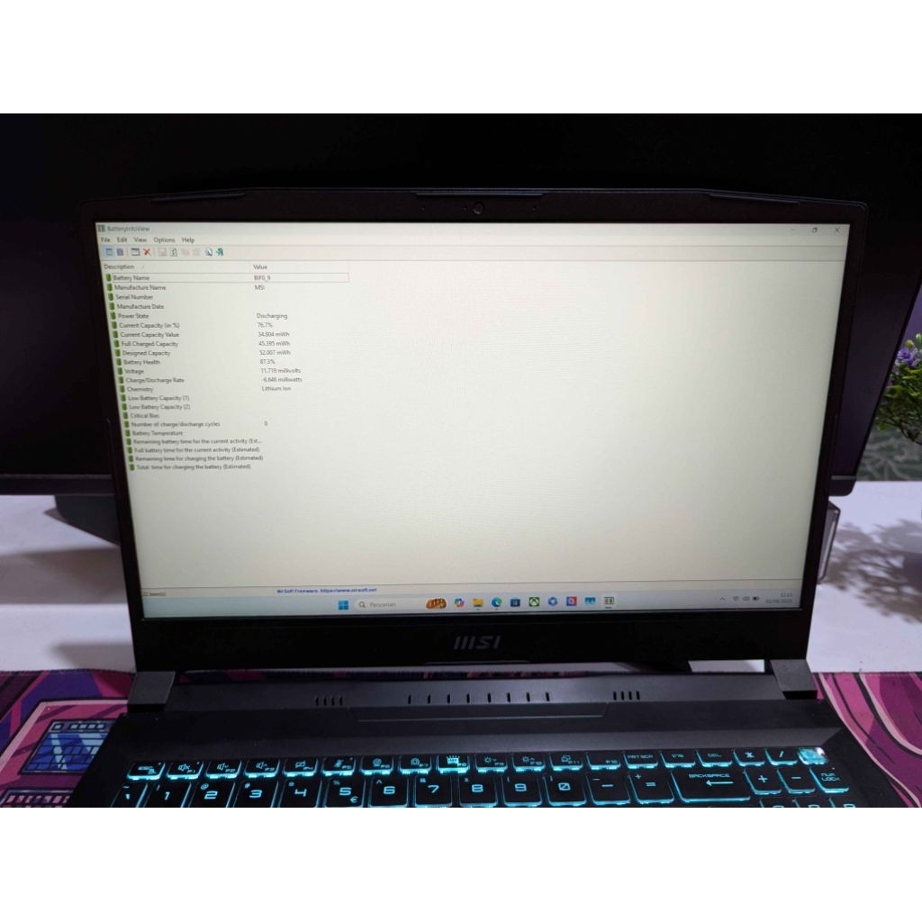 Jual Laptop Gaming MSI Bravo 15 B7ED AMD Ryzen 5 7535HS Radeon RX 6550M ...