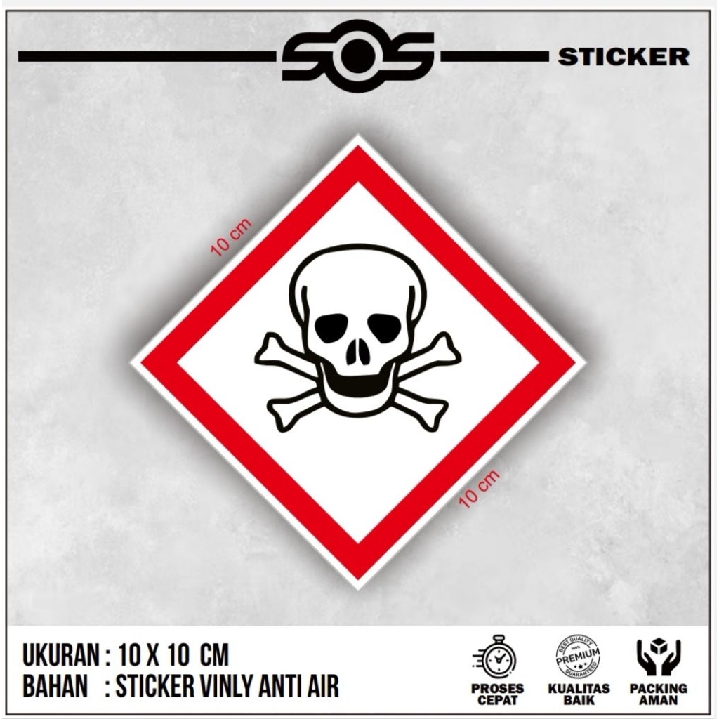 Jual STICKER SIGN / STICKER TANDA + STICKER LABEL PERINGATAN B3 BAHAN ...