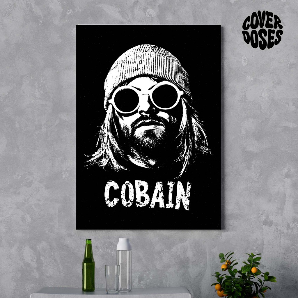 Jual Poster Kurt Cobain - Nirvana | Band | Vintage | Hiasan DInding ...
