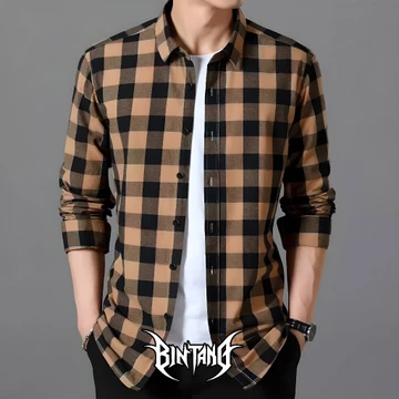 Kemeja Flanel Lengan Panjang Bahan Import Berkualitas Premium