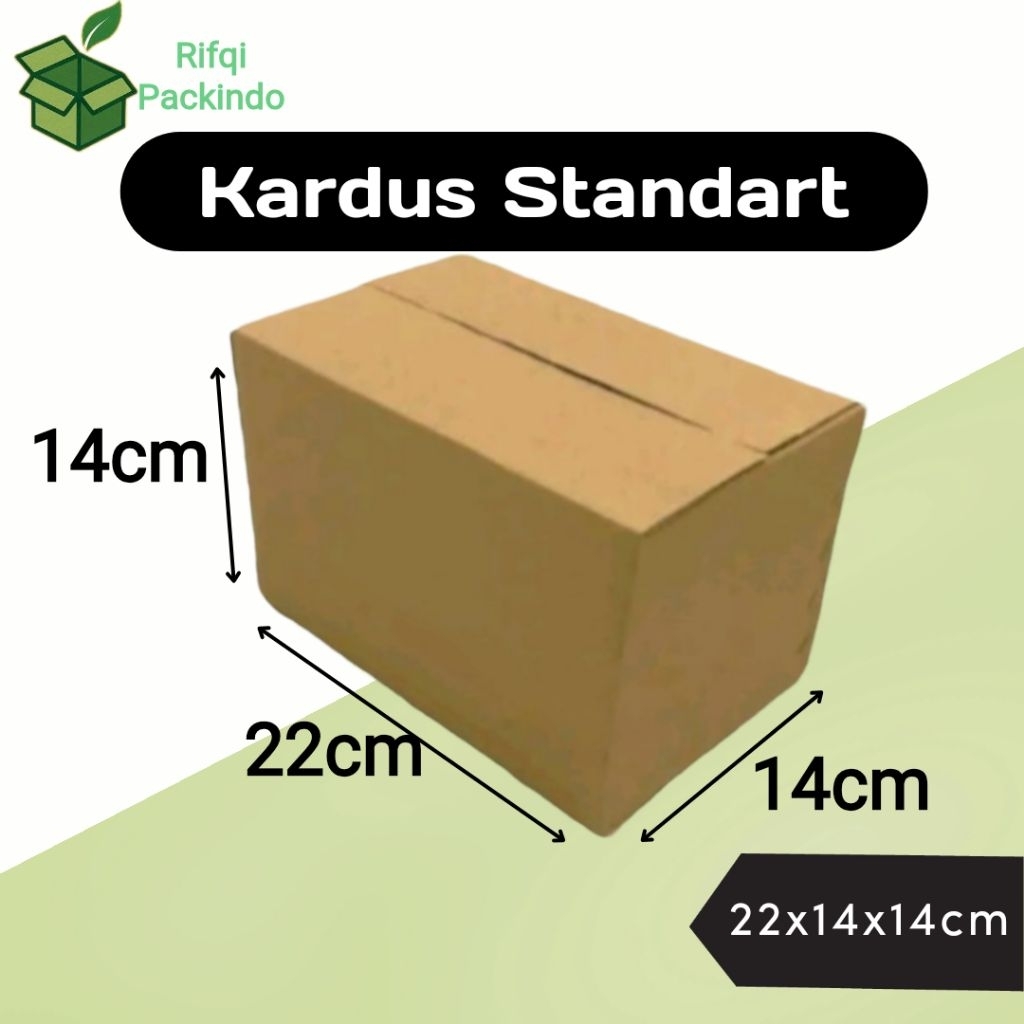 Jual Kardus Standart Polos Ukuran 22x14x14cm / Dus Standart / Box ...