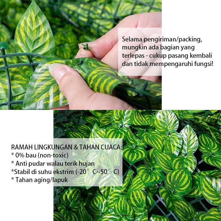 Jual MODOFO Rumput dinding Daun Rambat Sintetis/100x300cm/Plastik ...