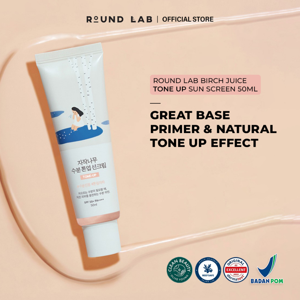Jual [NEW] Round Lab Birch Juice Moisturizing Tone-Up Sunscreen | Tabir ...