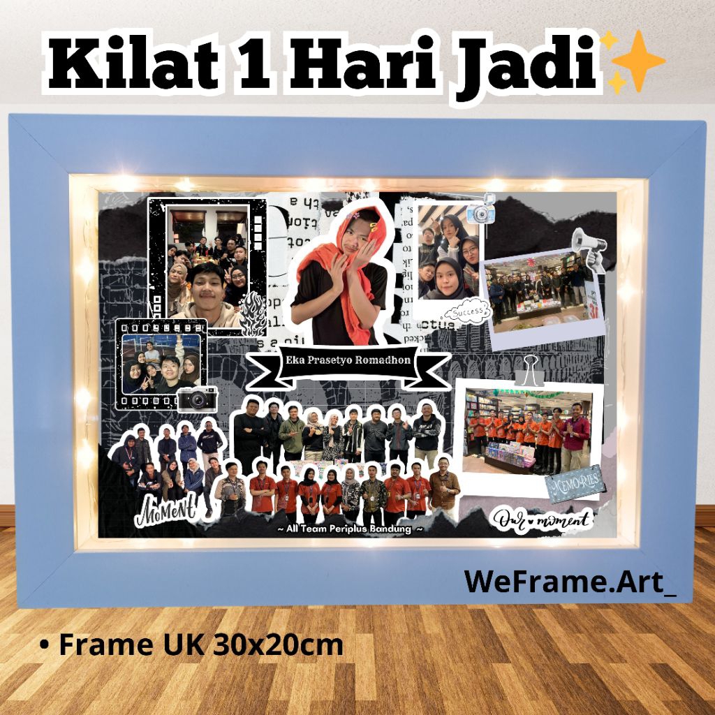 Jual frame perpisahan teman kantor / hadiah kenang kenangan / Kado ...