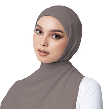 Hameeda 2in1 SADA Instant Pashmina Hijab With Inner Ceruty Chiffon Babydoll