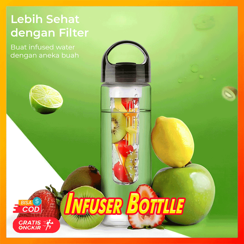 Jual Botol Minum Infuser water 700 ml BPA Free | Botol Infused water ...